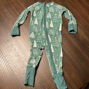 Limited Edition Green Twinkling Trees Zippy